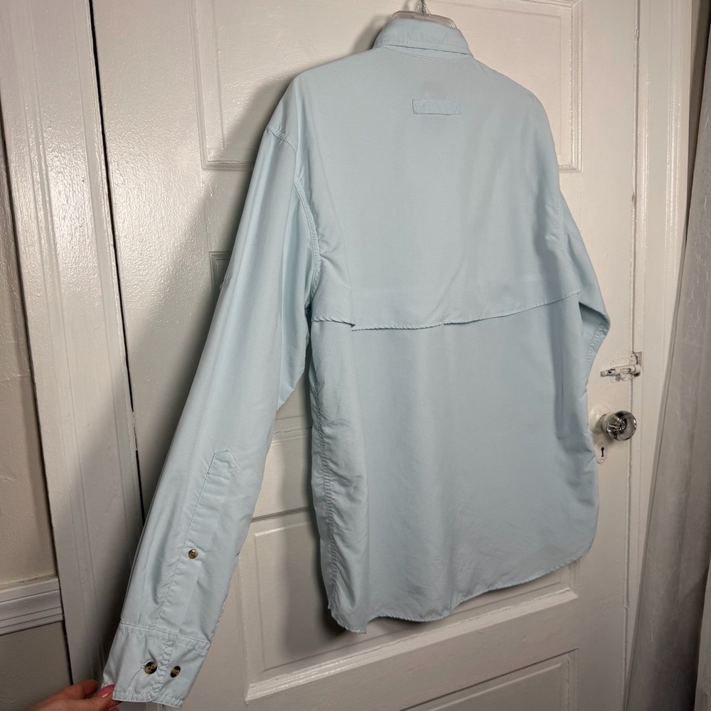 L.L. Bean Mens‎ Fishing Shirt Breathable Vented Long Sleeve Button Front Outdoor - Picture 5 of 17